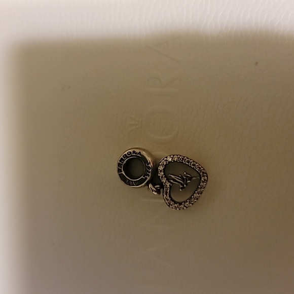 Pandora Peter Pan Tinkerbell Heart Dangle Charm - Picture 3 of 8